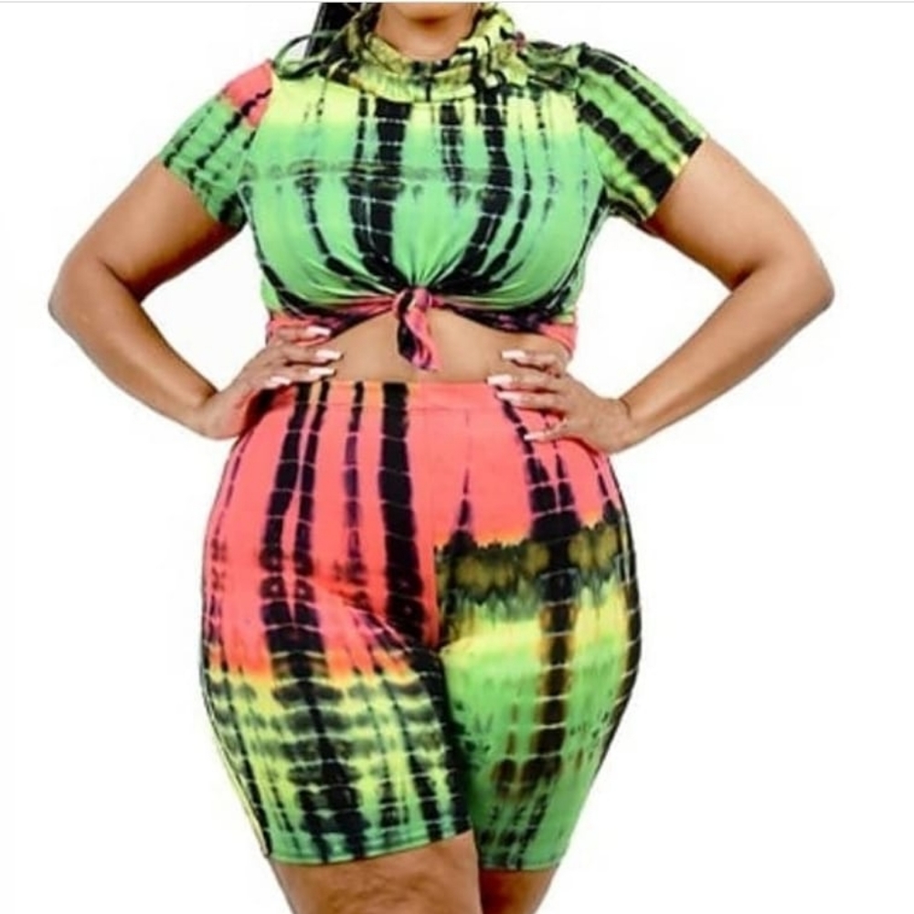 2pcs Tye Dye set with mask